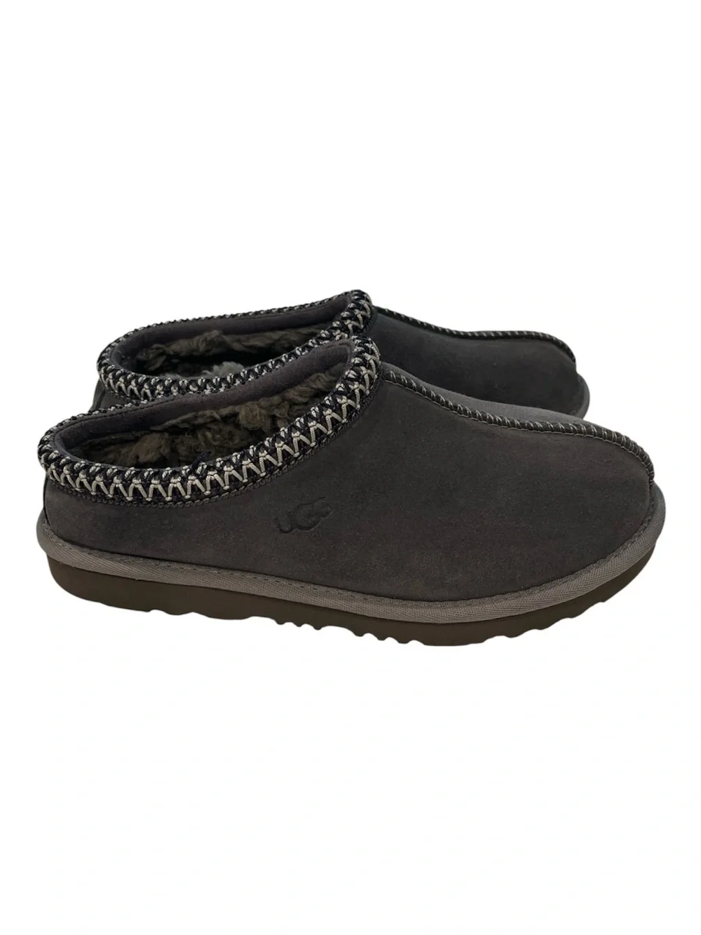 UGG NWOB Tasman Gray Mule Slippers Size Kids 4 / Women’s 6 US / 36 EU